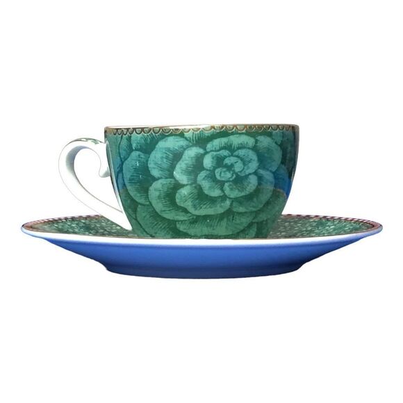 4/$45 PIP STUDIO Green Tea Cup and Saucer - Picture 2 of 7